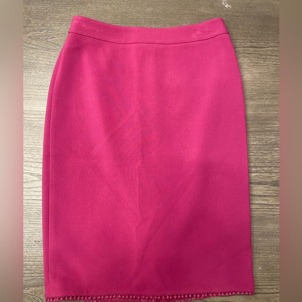 Ann Taylor Fuchsia Pencil Skirt